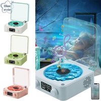 Loa Vinyl Bluestyle Waves có đèn có thể điều chỉnh Đồng hồ kỹ thuật số 4 hiệu ứng âm thanh tự nhiên và 360° Âm thanh vòm cho bữa tiệc phòng ngủ Loa âm thanh tiếng ồn trắng mới