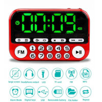 Loa vô tuyến FM di động Mini Máy nghe nhạc Thẻ TF USB PC IPod Điện thoại di động có màn hình LED