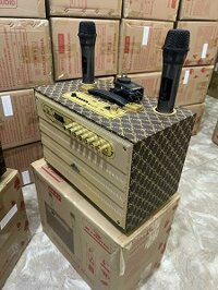 LOA XÁCH HÁT KARAOKE MINI  KIOMIC K9 - có bluetooth - KÈM 2 MIC KHÔNG DÂY