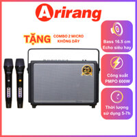 Loa Xách Tay Arirang Classic I - Bass 16.5cm Công Suất 600W - Tặng Kèm 2 Micro Không Dây - Chính Hãng