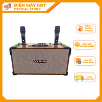 Loa xách tay Dojikar S-265 kết nối bluetooth, AUX, USB, thẻ nhớ - tặng kèm 2 micro không dây - KDT89