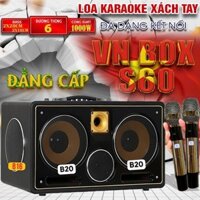 Loa Xách Tay Karaoke VN-S60PRO BOX Kèm 2 Mic UHF,