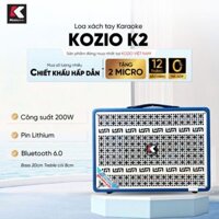 Loa xách tay KOZIO K-2 - Loa xách tay tiện lợi Bluetooth tặng kèm MIC cao cấp chống hú thời gian sử dụng lâu