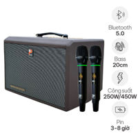 Loa xách tay Prosing DSP-236X (NEW 2024, Bass 20cm, Bluetooth 5.0)