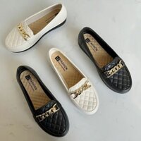 Loafers 2023 Nêm Gót Đế Mềm Giày Lười Hàn Quốc Nữ Nông Miệng Chống Thấm Nước Giày Đi Mưa