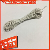 (loại 1) 5 Mét dây điện đơn 0.5mm màu đen, đỏ lõi nhiều sợi