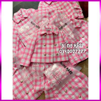 {loại 1} Áo Khoác Dạ Lửng Bé Gái Hồng MTL