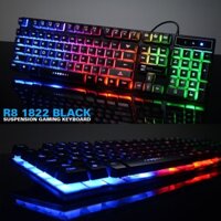 (LOẠI 1) BÀN PHÍM GIẢ CƠ R8-1822 PHÍM CAO CHỐNG NƯỚC, CHỮ KHẮC LAZER CHỐNG BAY