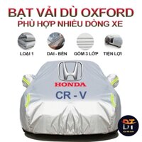 [LOẠI 1] Bạt che kín bảo vệ xe ô tô Honda CR-V tráng bạc cao cấp, vải bông chống xước 3 lớp, bạt phủ oto honda crv