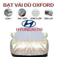[LOẠI 1] Bạt che kín bảo vệ xe ô tô Hyundai Grand I10 tráng bạc 3 lớp vải dù Oxford  bạt phủ trùm bảo vệ xe ô tô áo chùm bạc trùm phủ xe oto | Bảo Tín Auto