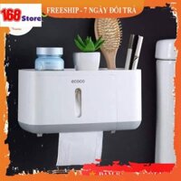 Loại 1 (BH 1 tháng) Hộp Đựng Giấy Vệ Sinh Ecoco Chống Nước Dán Tường Chắc Chắn Sang Trọng