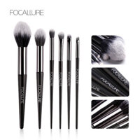 (loại 1) Bộ 6 Cọ make up Focallure Đa Năng, Lông Cọ Mềm, Nhỏ Gọn, tiện nghi Bỏ Túi, phù hợp mang đi Du Lịch
