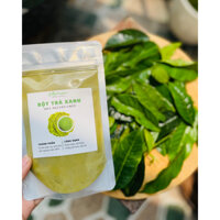 [LOẠI 1] Bột trà xanh đắp mặt nguyên chất giảm mụn mờ thâm Leafy Organic