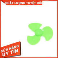 (loại 1) Cánh quạt 3 cánh 50mm, lỗ trục 2mm màu xanh lá cây Lá Cây