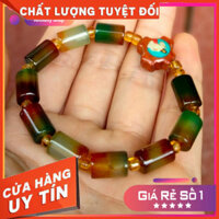 (loại 1) Chuỗi Tràng Hạt Mân Côi đá đôt trúc xanh đỏ