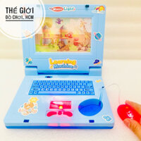 [LOẠI 1- CLIP THẬT] Đồ chơi Laptop cho bé, có nhạc, đèn và chuột kèm đèn led