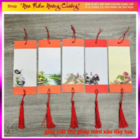 {loại 1} Combo 10 tờ Giấy viết thư pháp nimi treo dây tua