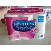 [Loại 1] COMBO 4 túi Giấy cuộn HỒNG LONG - Giấy vệ sinh cao cấp