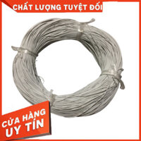 (loại 1) Cuộn 100 Mét dây điện 0.1mm màu trắng, đỏ, xám, xanh lõi nhôm nhiều sợi