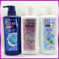 {loại 1} Dầu gội Clear Thái Lan giúp da đầu của bạn luôn sạch gàu, thơm mát sảng khoái 480g