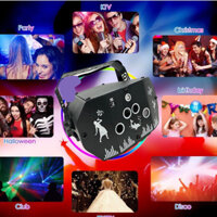 (LOẠI 1) ĐÈN LASER 3D 5 MẮT CẢM BIẾN THEO NHẠC - HÀNG CAO CẤP (JA SHOP)