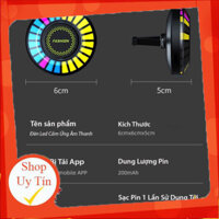 {loại 1} Đèn Led Cảm Ứng Âm Thanh Nước Hoa Gắn Cửa Gió Điều Hoà Ô Tô -  Nhấp Nháy Theo Nhạc ,Chuyển Đổi Màu Bằng App - 1