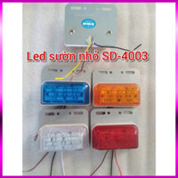 {loại 1} Đèn sườn xe vận tải SD 4003 đèn hông xe tải lớn LED 12V và 24V siêu sáng giá cặp