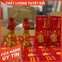 {loại 1} Đèn thờ dùng pin, đèn thờ vĩnh cửu trang nghiêm tôn kính cho ban thờ