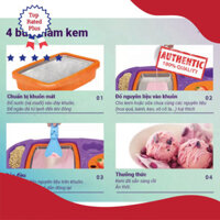 (LOẠI 1) Đồ Chơi Vào Bếp - Máy Làm Kem Cuộn Mini Sữa hoa quả Máy Nước Đá Nhỏ Chiên Khay Giúp Bé Làm Tại Nhà