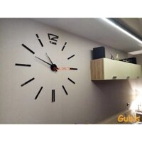 (LOẠI 1) Đồng hồ dán tường DIY 3D cỡ lớn DT02-Đ 110cm