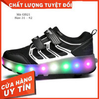 (loại 1) Giày có bánh xe trượt Patin trẻ con học viên 2 bánh gót Giày tàng hình vừa trượt vừa đi dạo NHÍM SHOP