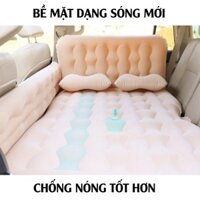 (Loại 1) Giường đệm hơi ô tô, xe hơi cao cấp kèm bơm điện, 2 gối, Chân đế rời