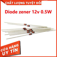 (loại 1) [Gói 20 con] Diode zener 12V 0.5W chân cắm