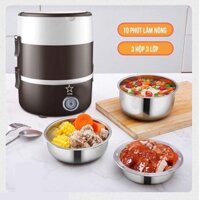 [Loại 1] Hộp cơm giữ nhiệt 3 tầng inox 304 cao cấp - Cặp lồng ủ cơm 3 tầng Star giúp hâm nóng cơm, thức ăn tiện lợi