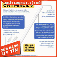 {loại 1} [IN TÊN MIỄN PHÍ] Bút cảm ứng CHILL WITH TATTY CWT pencil V hỗ trợ cảm ứng chống tì đè, sạc nhanh, nét thanh đậ