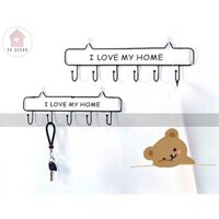 [LOẠI 1] Móc treo quần áo gắn tường sắt mỹ thuật I LOVE MY HOME