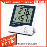 (loại 1) Nhiệt ẩm kế điện tử LCD HTC1, HTC-1, HTC01, HTC-01 đo nhiệt độ, độ ẩm, đồng hồ đeo tay báo thức (có sẵn pin) đả