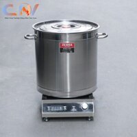 [LOẠI 1] Nồi từ inox 50L nấu bánh trưng và hầm xương(40x40cm) công nghệ Thái Lan