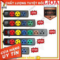 {loại 1} Ổ cắm điện LiOA, ổ điện phổ thông 3 lỗ, 4 lỗ, 5 lỗ, 6 lỗ dây dài 3m/5m - MITA