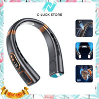 (loại 1) Quạt Đeo Cổ máy điều hòa Mini Mẫu Không Cánh năng lượng Pin Trâu Có Màn Led làm giảm nhiệt độ Dịu Nhẹ Dùng Kẹp