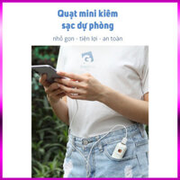 {loại 1} Quạt Mini xách tay Kitten Fan pin 2000mAh | Kiêm Sạc đề phòng , Đèn LED