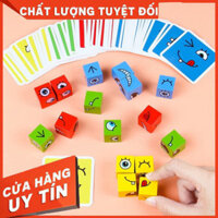 (loại 1) Rubik xúc cảm Emoji Rubic biến thể đồ giải trí trẻ con Boardgame solo trí óc tiên tiến trí tuệ đổi mới khuôn mặ