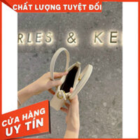 (loại 1) [SALE] túi xách tay kẹp nách Cn.k size 19 form đẹp cứng cáp kèm dây mang chéo