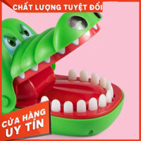 (loại 1) [Size to]Đồ chơi khám răng cá sấu, cá sấu cắn tay Crocodile Dentist cho bé vui nhộn