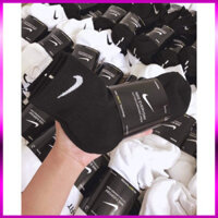 {loại 1} Tất Vớ Nike Trơn Trắng Đen Thể Thao Cổ Ngắn Cổ Trung Cổ Cao Nam Nữ Vải Dệt Kim, tất thời trang, tất ấm,...