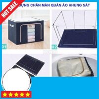 [Loại 1 tốt nhất] [XẢ KHO_FREESHIP]  TÚI ĐỰNG CHĂN MÀN QUẦN ÁO CÓ KHUNG SẮT CAO CẤP