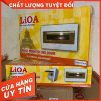 {loại 1} Tủ điện nhựa chứa aptomat Lioa - Tủ điện âm tường gài át - vị trí 2 đến 12 át- MITA