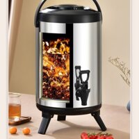 LOẠI 12Lít - Bình Ủ Trà, Bình Đựng Trà Sữa Giữ Nhiệt Cỡ Lớn, Chất Liệu INOX 304