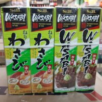 (Loại 1)Mù Tạt Wasabi S&B xuất xứ Nhật Bản 43gram ×10hộp