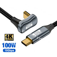 Loại c Nam Đến Nam Hình Chữ u USB3.1 10Gbps Cáp Type-c PD100W 5A Dây USB-c Cho i P h o n e 15 Pro m a c Book Pro s a m s u n g Xiao m Tôi
